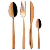 Sztućce Copper Miedziane Luksusowe Zestaw Komplet Sztućców 24 el.