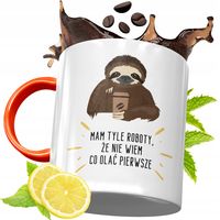 Kubek Pomarańczowy Zabawne Śmieszne Na Prezent