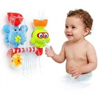 OŚMIORNICZKA I KRAB FONTANNA PRZELEWOWA ZABAWKA DO KĄPIELI WANNY WODY