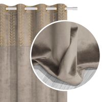 Zasłona gotowa na przelotkach NORD 140x250 półzaciemniająca c.beżowa