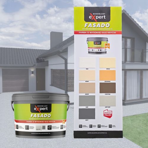 FARBA ELEWACYJNA FASADOWA zewnętrzna do malowania FASAD ELEWACJI FASADO 3L na Arena.pl