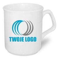 Kubek ceramiczny 270 ml z nadrukiem TWOJE LOGO NAPIS gadżet firmowy 25 szt