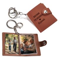 Brelok do Kluczy z Grawerem + Twoje Zdjęcie Prezent na Dzień Dziadka