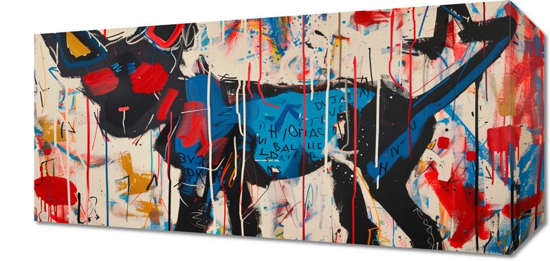 Obraz 40x20cm Miejski Pies zdjęcie 1