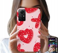 ETUI DO XIAOMI NOTE 12S 4G - KOBIECE, MODNE WZORY XOXO SERCE + SZKŁO
