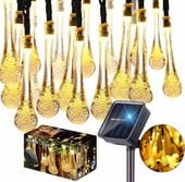LAMPKI SOLARNE OGRODOWE ZEWNĘTRZNE LED 6M 40 LED OZDOBNE GIRLANDA