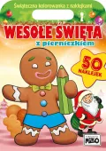 Niko Kolorowanka 50 naklejek Wesołe święta z pierniczkiem