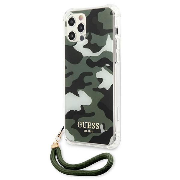 Etui Guess do iPhone 12, iPhone 12 Pro, Zielony zdjęcie 2