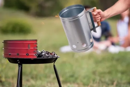 KOMIN DO ROZPALANIA GRILLA BRYKIETU WĘGLA GRIL BBQ na Arena.pl