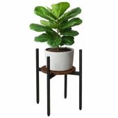 KWIETNIK STOJĄCY PODŁOGOWY METAL STOJAK NA KWIATY DONICZKI LOFT 1 PÓŁKA