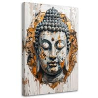 Obraz do salonu sypialni biura hotelu, Głowa Buddy Zen Spa Orient