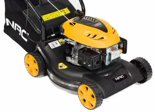 Kosiarka SPALINOWA NAC 41 cm 1,3 kW BEZ NAPĘDU Kosz 40 litrów LEKKA 2w1 na Arena.pl