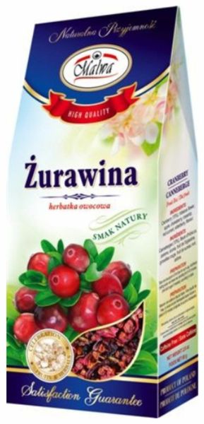 MALWA HERBATA SUSZ ŻURAWINA 80g zdjęcie 1