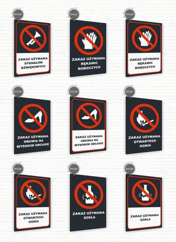 Tabliczka znak informacyjny 40x30 Antracyt ZAKAZ WSTĘPU DZIECIOM Dibond na Arena.pl