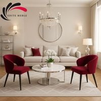 Krzesło Tapicerowane Premium KL-8 Burgund Piano 06