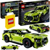 LEGO TECHNICS Samochód Ford Mustang Shelby + 2x silnik Pull&Back