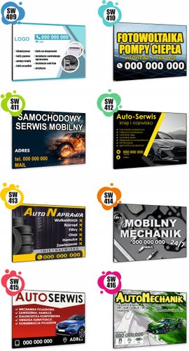 TABLICZKA REKLAMOWA szyld z dibondu nadruk 40x30 elektryk naprawy na Arena.pl