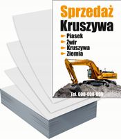 Ulotki A6 reklamowe firmowe 5000szt projekt w cenie SPRZEDAŻ KRUSZYWA