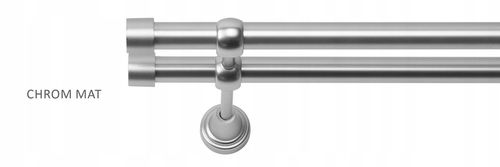 KARNISZ PODWÓJNY 200 CM 19+19 MM SUN METALOWY 3 KOLORY RENA na Arena.pl