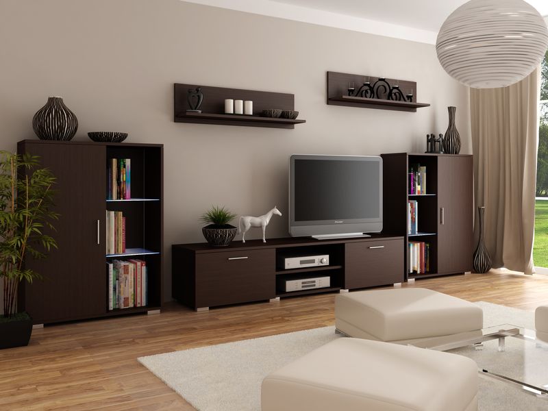 MEBLOŚCIANKA  HERKULES WENGE LED zdjęcie 1