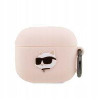 Etui na słuchawki KARL LAGERFELD Silicone Choupette 3D do Apple AirPods 3