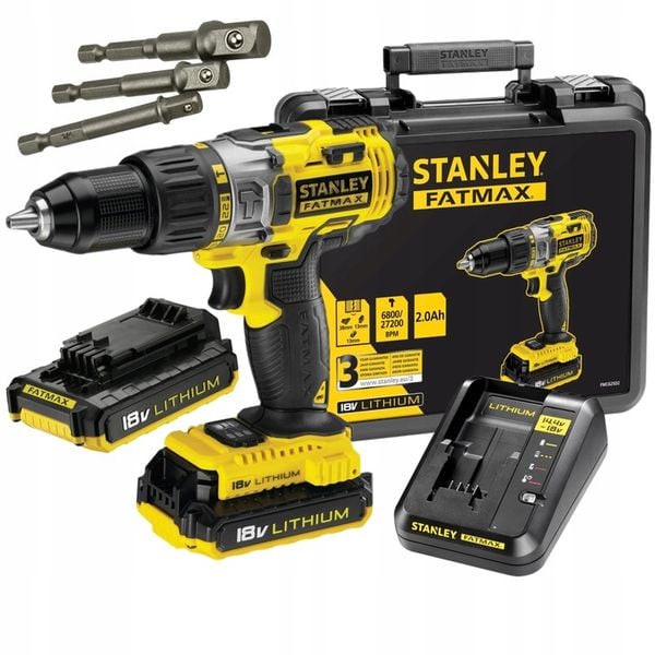 WKRĘTARKA STANLEY FMC625D2 2x2Ah Udar + ADAPTERY zdjęcie 3