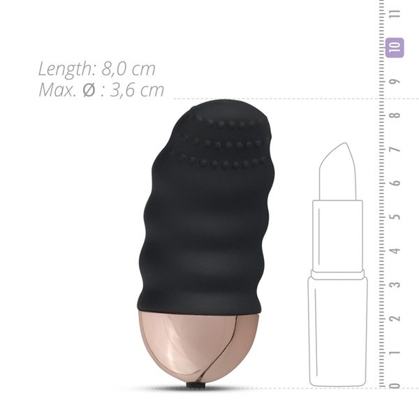Teazers Ribbed Vibrating Egg With Remote Control zdjęcie 3