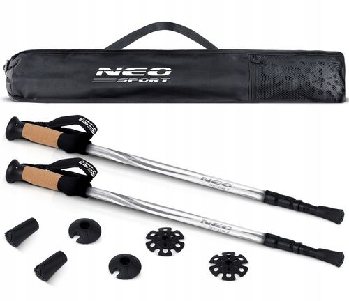 KIJKI DO NORDIC WALKING KIJE TREKKINGOWE DO CHODZENIA REGULOWANE 2szt. na Arena.pl