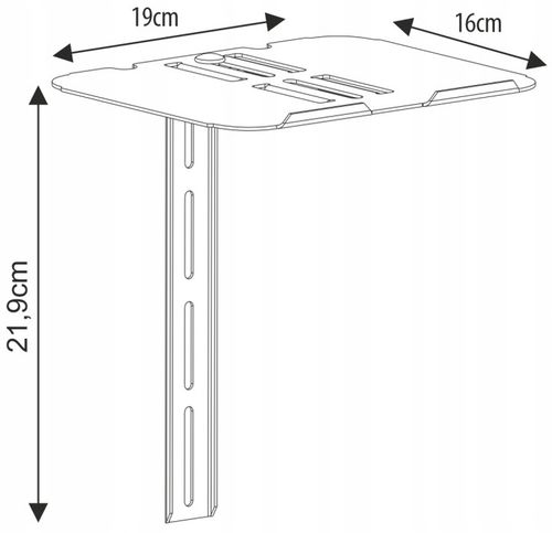 PÓŁKA POD DEKODER DVBT ŚCIENNA ART STO D-52 na Arena.pl