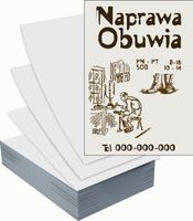 Ulotki A5 reklamowe firmowe 5000szt różne wzory NAPRAWA OBUWIA