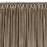 Zasłona VILA velvetowa na taśmie smok 265x270 beżowa wzór 2 Homede