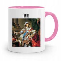 Kubek Różowy Nosacz Janusz Polak Krul Prezent Z Nadrukiem Ze Zdjęciem