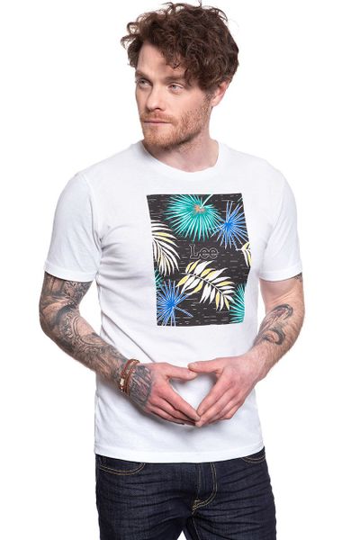 LEE BOTANICAL PRINT TEE BLACK L61IFE01 2XL zdjęcie 5