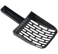 PET NOVA Łopatka szufelka do przesiewania żwirku do kuwety kota duża czarna