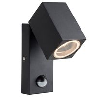 Elewacyjny kinkiet ogrodowy Goran AZ4695 IP54 z sensorem ruchu czarny