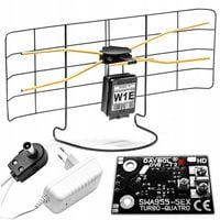 ANTENA POKOJOWA dvbt2 Wewnętrzna Zewnętrzna WE1 NAJMOCNIJESZA TV