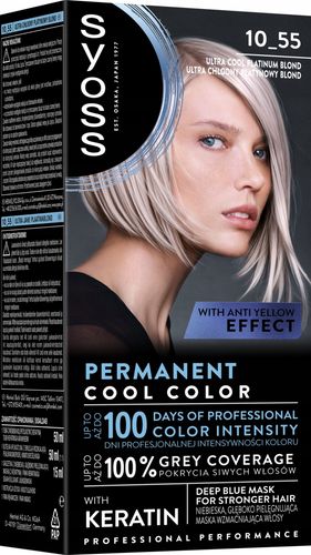 SYOSS PERMANENT COOL COLOR FARBA NR 10_55 ULTRA CHŁODNY PLATYNOWY BLOND na Arena.pl