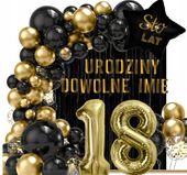 BALONY na osiemnastkę 18 urodziny BANER + IMIĘ