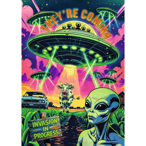 Puzzle Premium Plus Quality 1000 elementów. Hall of Horror. UFO na Arena.pl