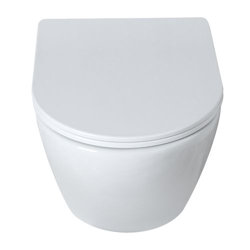 Miska WC deska wolnoopadająca Duroplast Slim Corciano ISLA RIMLESS na Arena.pl