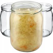 SŁOIK 540 ml 500 ml SŁOIKI SŁÓJ NA PRZETWORY MIÓD DŻEM SZKLANY 16 SZT FI 82