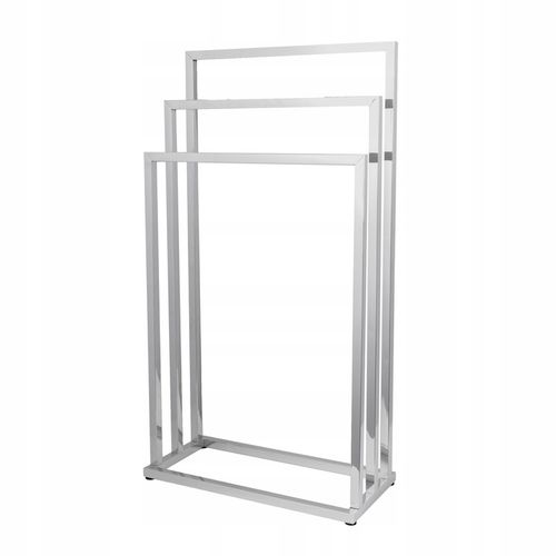 Stojak wieszak łazienkowy na ręczniki chrom stojący 3 ramienny YOKA na Arena.pl