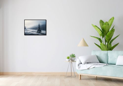 Plakat 59,4x42cm Samotna Choinka na Arena.pl