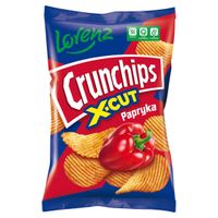 Crunchips X-Cut Chipsy ziemniaczane o smaku papryka 140 g