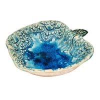 Miseczka Ceramiczna Turkusowa Handmade Jabłko 9 cm Dekoracja Stołu