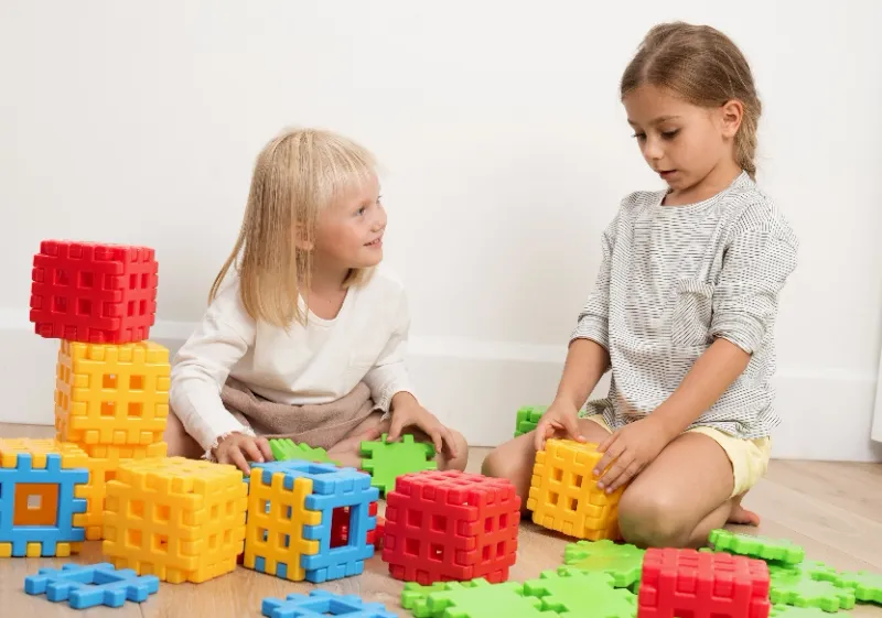 Klocki konstrukcyjne Waffle (4 elementy) zdjęcie 2