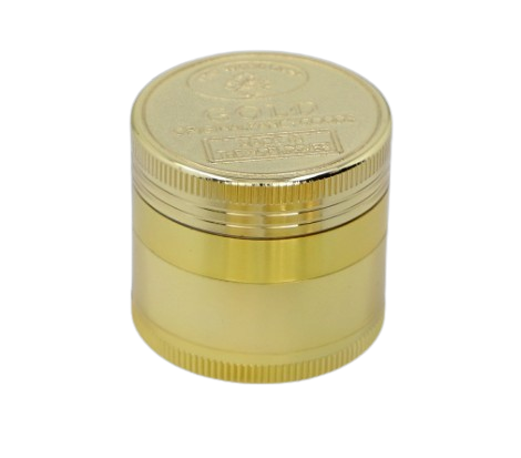 Crusher Grinder Młynek do Tytoniu Suszu Ziół CBD 4-częściowy 4 cm Złoty na Arena.pl