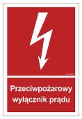 Przeciwpożarowy Wyłącznik Prądu 10X14,8 Płyta Foto