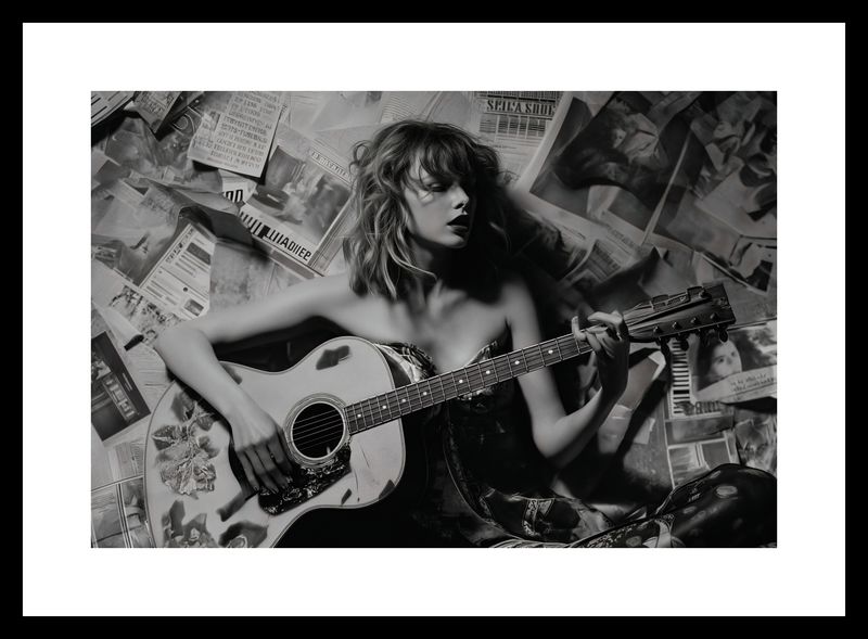 Plakat 30x20cm Młoda Gitarzystka zdjęcie 3