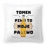 Poduszka Dla Tomka Na Urodziny Ze Zdjęciem Na Prezent Biała 40X40 Cm